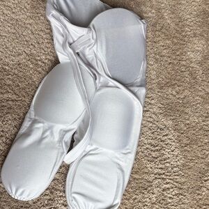 Kids White shiny football pants